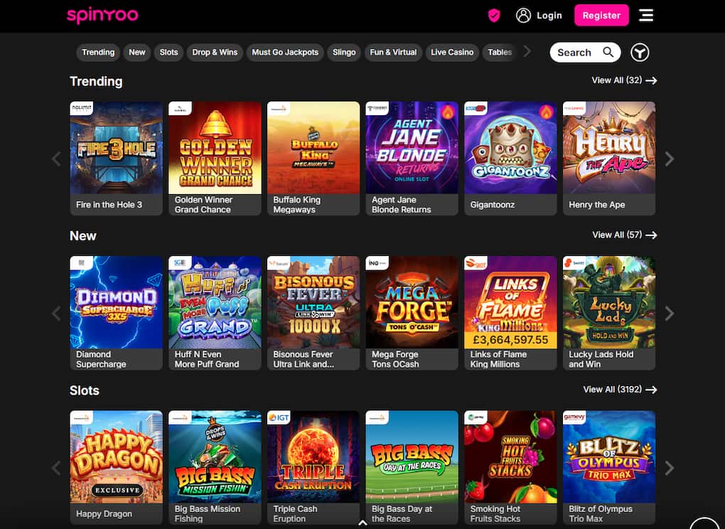 SpinYoo - Non GamStop Casinos